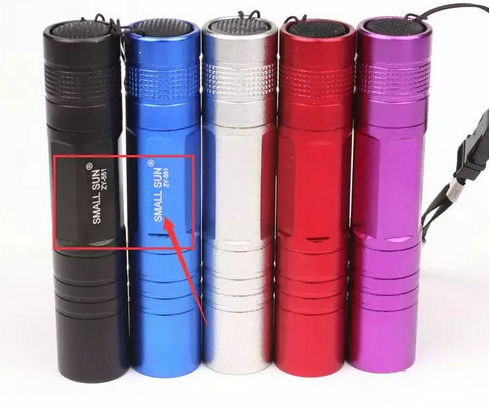 Laser marking flashlight to guide you in the dark