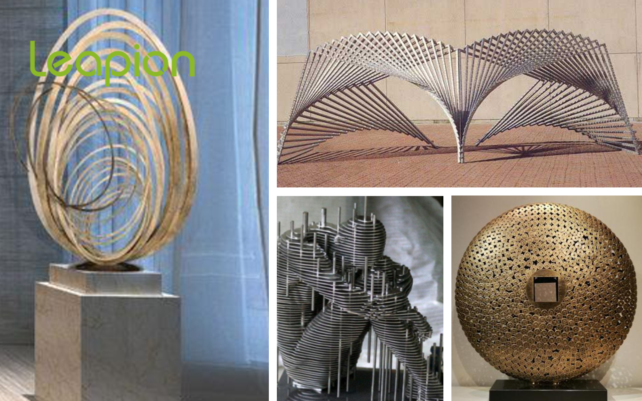 Laser cut metal sculptures to show the beauty of art