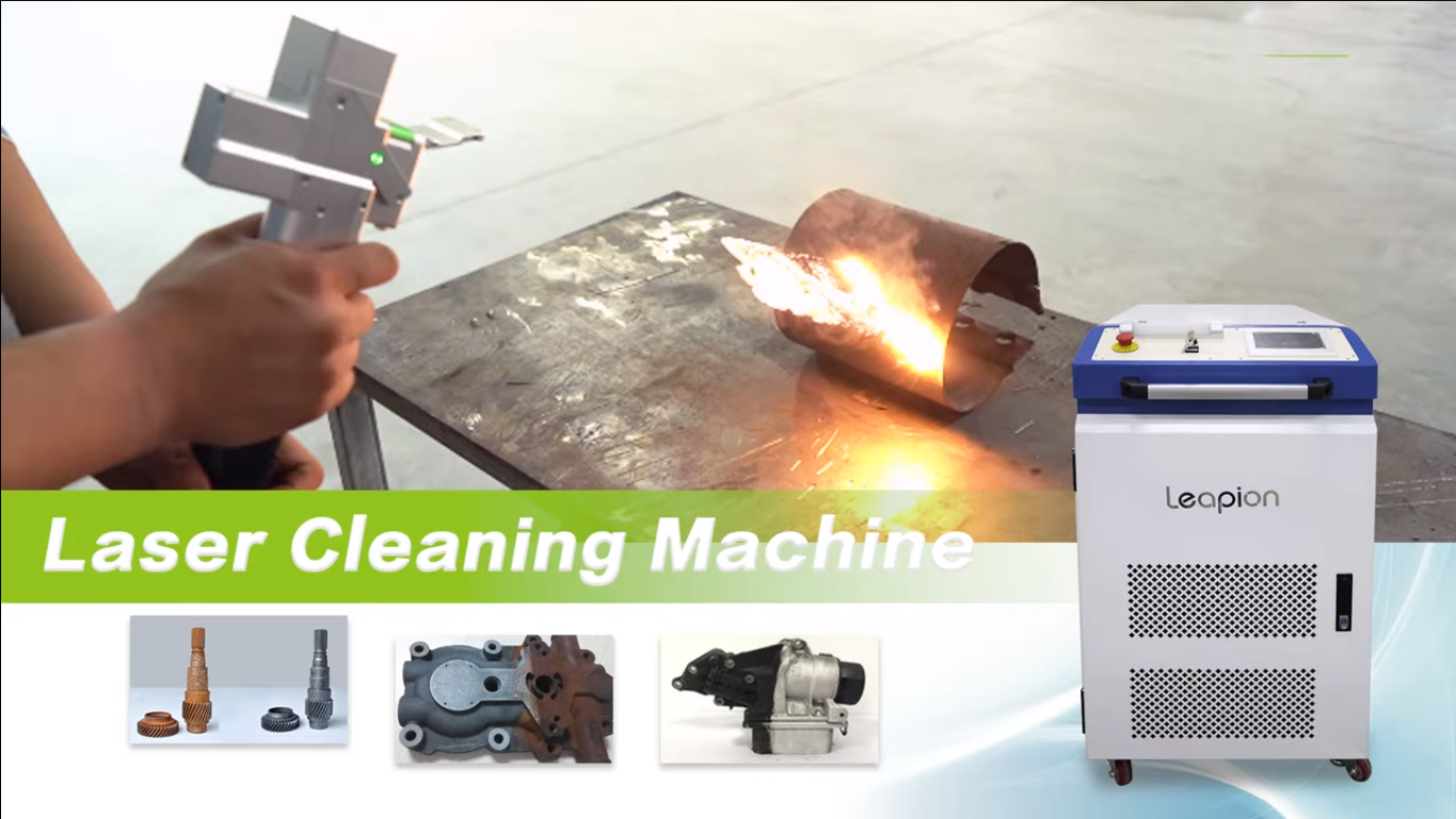 Laser Rust Removal From Metal with Laser Cleaner Machine Leapion