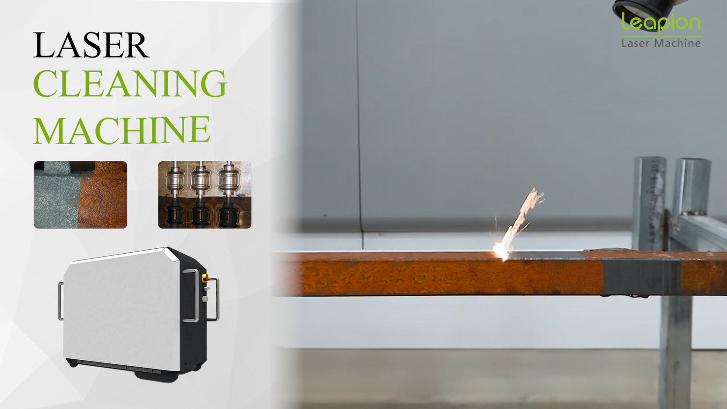 Leapion LCL portable Fiber laser cleaning machine with small size & quickly cleaning