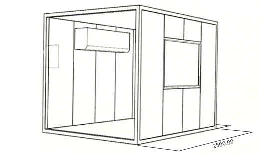 Configuring an Air-conditioned Room for the Laser Source